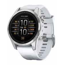 Garmin epix Pro Gen 2 Standard Edition 42 mm Silver with Whitestone Band