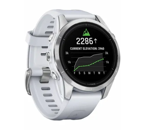 Garmin epix Pro Gen 2 Standard Edition 42 mm Silver with Whitestone Band