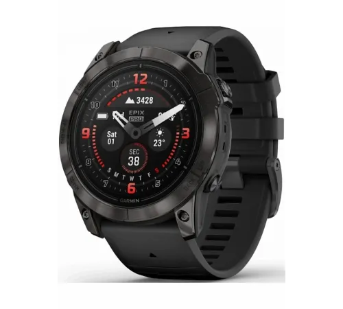 Garmin epix Pro Gen 2 Sapphire Edition 51 mm Carbon Gray DLC Titanium with Black Band