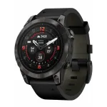 Garmin Epix Pro 2 47 Sapphire Carbon Gray Black Leather Band