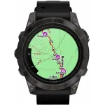 Garmin Epix Pro 2 47 Sapphire Carbon Gray Black Leather Band