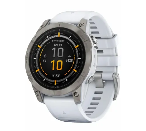 Garmin epix Pro Gen 2 Sapphire Edition 47 mm Titanium with Whitestone Band