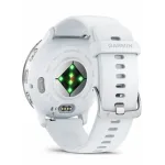 Garmin Venu 3 Silver Stainless Steel Bezel with Whitestone Case and Silicone Band