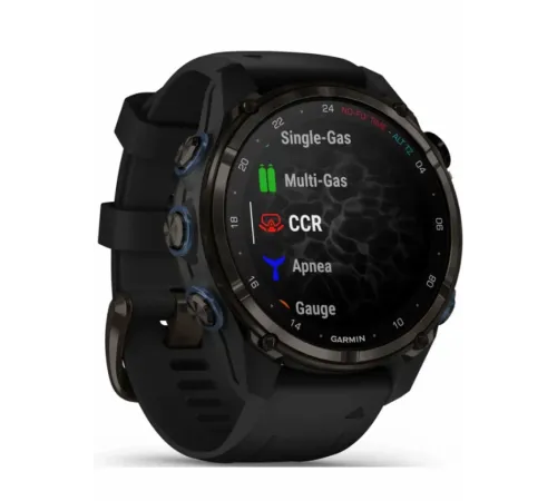 Garmin Descent Mk3i – 43 mm Carbon Gray DLC Titanium with Black Silicone Band