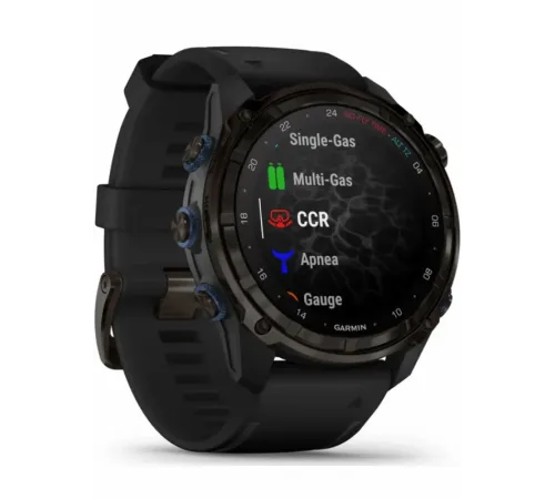 Garmin Descent Mk3i – 51 mm Carbon Gray DLC Titanium with Black Silicone Band