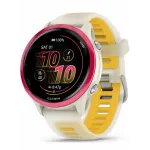 Garmin Forerunner 570 - 42mm Raspberry Aluminum with Translucent Bone/Mango Band