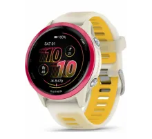 Garmin Forerunner 570 - 42mm Raspberry Aluminum with Translucent Bone/Mango Band