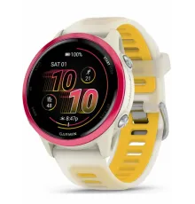 Garmin Forerunner 570 - 42mm Raspberry Aluminum with Translucent Bone/Mango Band