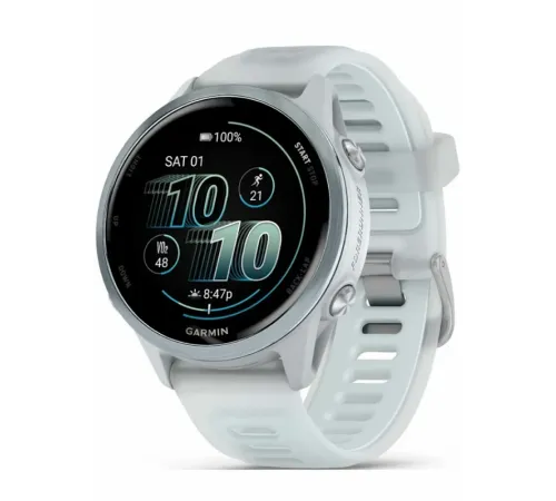 Garmin Forerunner 570 - 42mm Cloud Blue Aluminum with Translucent Whitestone/Cloud Blue Band