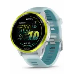 Garmin Forerunner 570 - 47mm Amp Yellow Aluminum with Translucent Whitestone/Turquoise Band