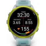 Garmin Forerunner 570 - 47mm Amp Yellow Aluminum with Translucent Whitestone/Turquoise Band