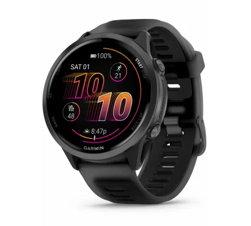 Garmin Forerunner 570 - 47mm Slate Gray Aluminum with Translucent Black/Black Band