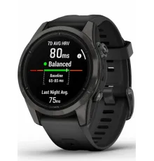 Garmin epix Pro Gen 2 – Sapphire Edition 47 mm Carbon Gray DLC Titanium with Black Band