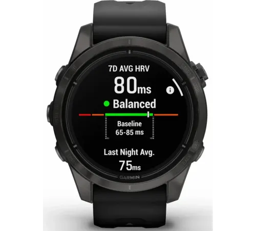 Garmin epix Pro Gen 2 – Sapphire Edition 47 mm Carbon Gray DLC Titanium with Black Band