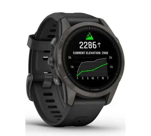 Garmin epix Pro Gen 2 – Sapphire Edition 47 mm Carbon Gray DLC Titanium with Black Band