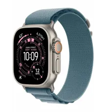 Apple Watch Ultra 3 49 мм Natural Titanium Light Blue Alpine Loop