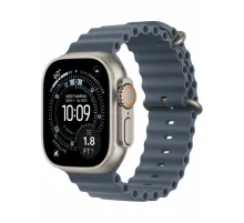 Apple Watch Ultra 3 49 мм Natural Titanium Anchor Blue Ocean Band