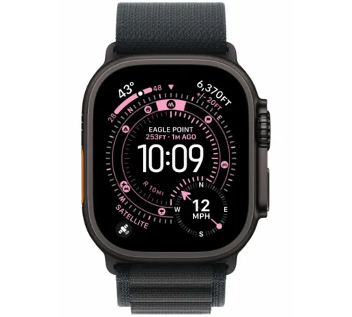 Apple Watch Ultra 3 49 мм Black Titanium Black Alpine Loop
