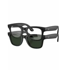 Умные очки Ray-Ban Meta Wayfarer (Черный матовый/Зеленый,Прозрачный)