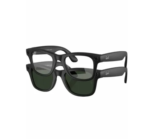 Умные очки Ray-Ban Meta Wayfarer (Черный матовый/Зеленый,Прозрачный)