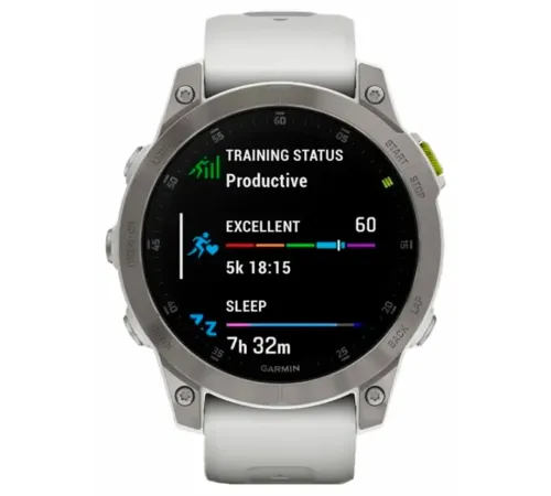 Garmin Epix Sapphire Gen 2 (серебристый титан/белый)