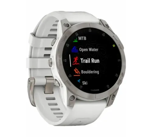 Garmin Epix Sapphire Gen 2 (серебристый титан/белый)