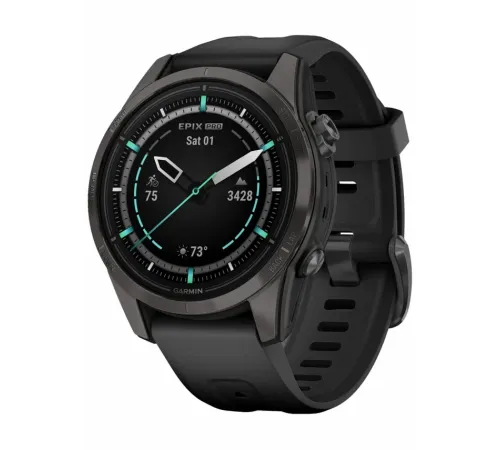 Garmin Epix Pro Gen 2 Sapphire Edition 42 mm Carbon Gray DLC Titanium with Black Band