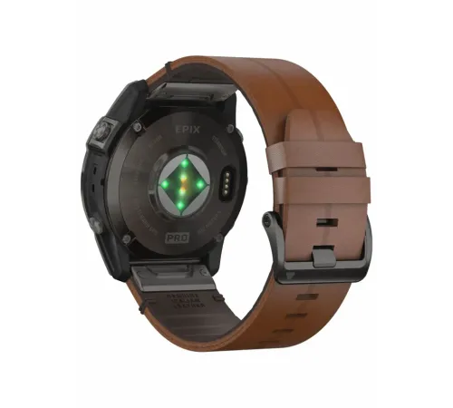 Garmin Epix Pro Gen 2 Sapphire 51 мм Карбоново-серый титан/каштановый, с кожаным и силиконовым ремешками