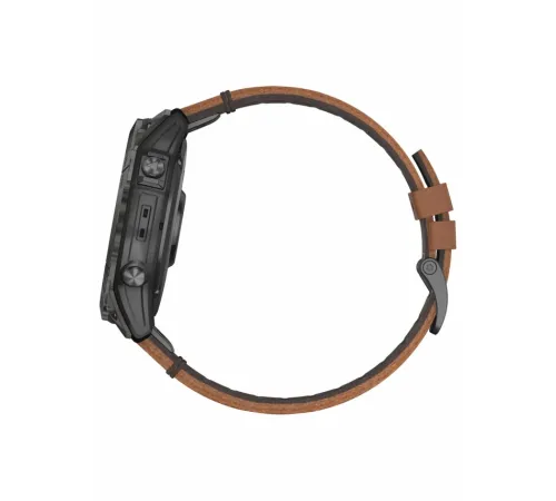 Garmin Epix Pro Gen 2 Sapphire 51 мм Карбоново-серый титан/каштановый, с кожаным и силиконовым ремешками