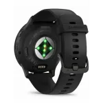 Garmin Venu 3 Slate Stainless Steel Bezel with Black Case and Silicone Band