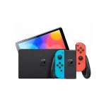 Nintendo Switch OLED Чёрный, с неоновыми Joy-Con