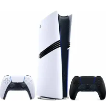 Sony PlayStation 5 Pro (2 геймпада, белый/черная полночь)