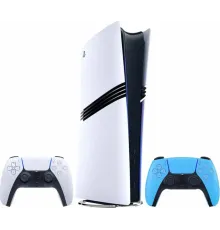 Sony PlayStation 5 Pro (2 геймпада, белый/звездный синий)
