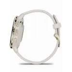 Garmin Venu 3S Soft Gold Stainless Steel Bezel with Ivory Case and Silicone Band