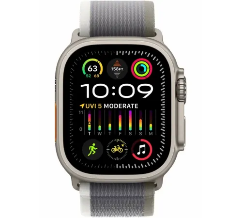 Watch Ultra 2, 49mm Trail Loop Серо-зелёный - S/M MRF33