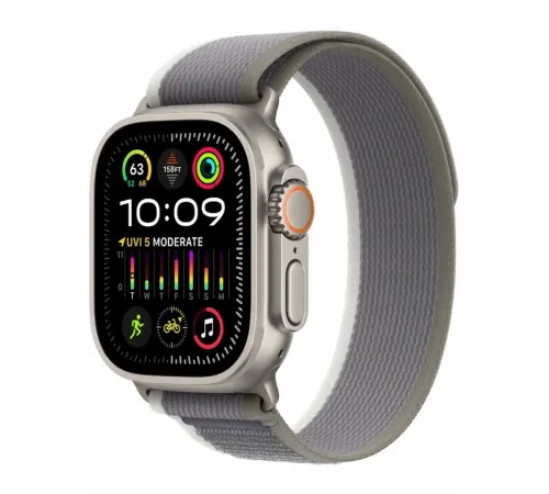 Watch Ultra 2, 49mm Trail Loop Серо-зелёный - S/M MRF33