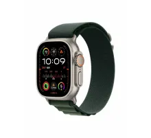 Watch Ultra 2, 49 mm, Natural, Alpine Loop, Dark Green - L MX5T3