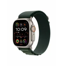 Watch Ultra 2, 49 mm, Natural, Alpine Loop, Dark Green - L MX5T3