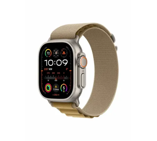 Watch Ultra 2, 49 mm, Natural, Alpine Loop, Tan - M MX5W3