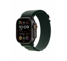 Watch Ultra 2, 49 mm, Black, Alpine Loop, Dark Green - L MX4T3