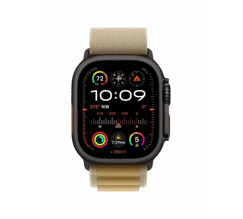 Watch Ultra 2, 49 mm, Black, Alpine Loop, Tan - M MX4W3