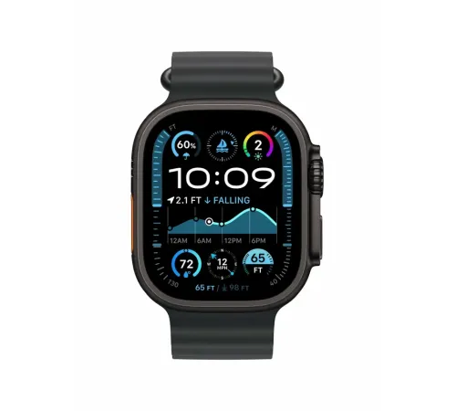 Watch Ultra 2, 49 mm, Black, Ocean Band, Black MREK3