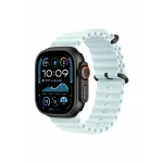 Watch Ultra 2, 49 mm, Black, Ocean Band, Ice Blue MREI3