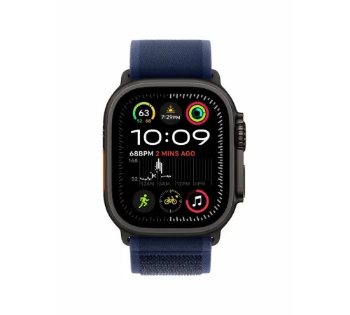 Watch Ultra 2, 49 mm, Black, Trail Loop, Blue - M/L MRF83