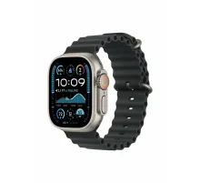 Watch Ultra 2, 49 mm, Natural, Ocean Band, Black MREK4