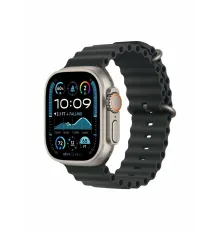 Watch Ultra 2, 49 mm, Natural, Ocean Band, Black MREK4