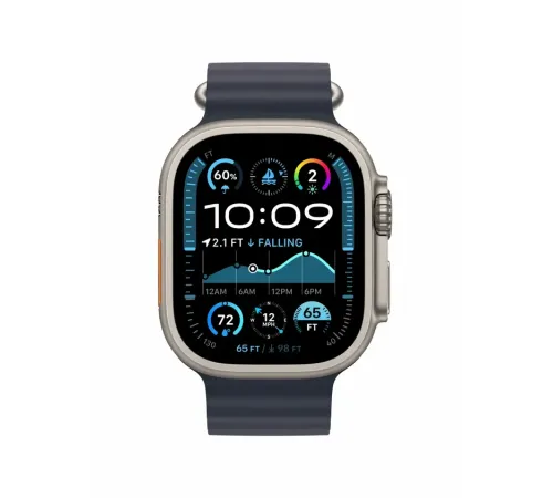 Watch Ultra 2, 49 mm, Natural, Ocean Band, Navy MREM3