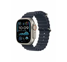 Watch Ultra 2, 49 mm, Natural, Ocean Band, Navy MREM3