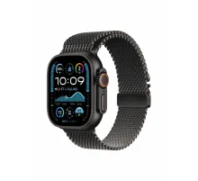 Watch Ultra 2, 49 mm, Black, Titanium Milanese Loop, Black - L MX6T3