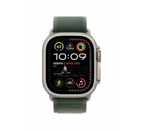 Watch Ultra 2, 49 mm, Natural, Trail Loop, Green - M/L MRG43